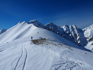 winter mountain in japan