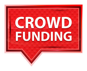 Crowd Funding misty rose pink banner button