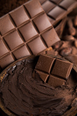 Cocoa pod, Chocolate sweet background