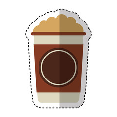 coffee glass drink isolated icon
