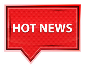 Hot News misty rose pink banner button