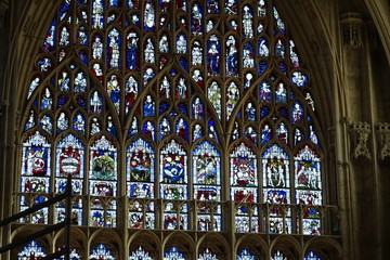 York Minster stained glass windows - Yorkshire, England, UK