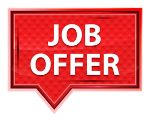 Job Offer misty rose pink banner button