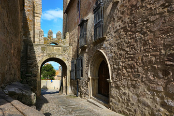 The medieval village of Trujillo, Spain