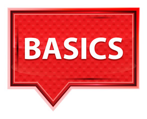 Basics misty rose pink banner button