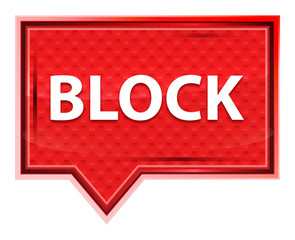 Block misty rose pink banner button