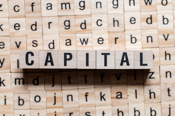Capital word concept