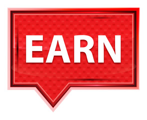 Earn misty rose pink banner button
