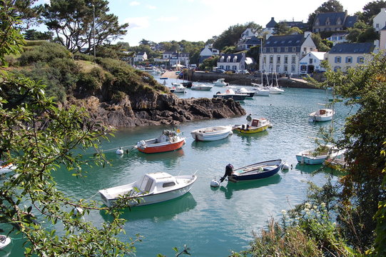 Do&euml;lan en Bretagne, France en ao&ucirc;t