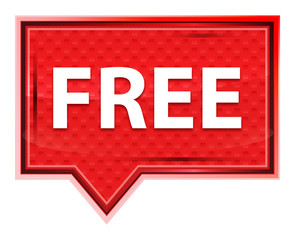 Free misty rose pink banner button