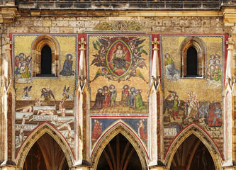 The Last Judgment mosaic on St. Vitus Cathedral in Prague