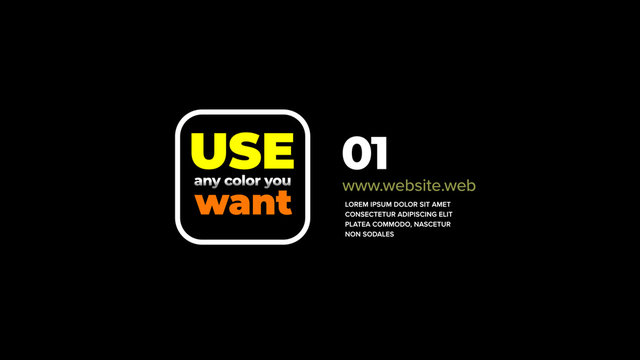 Rounded Corners Boxed Title