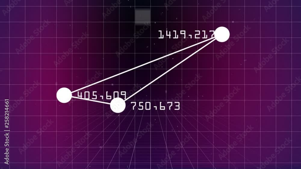 Poster digitally generated animation against white grid pattern