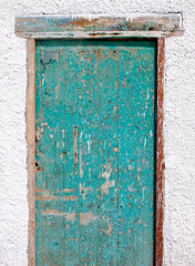 old door in wall