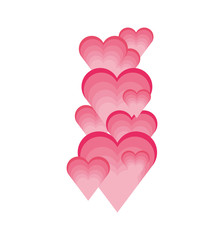 hearts love isolated icon