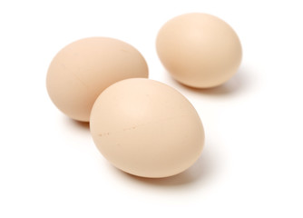 eggs on white background