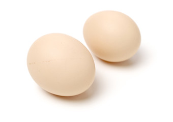 eggs on white background
