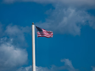 Fototapeta premium american flag in the wind