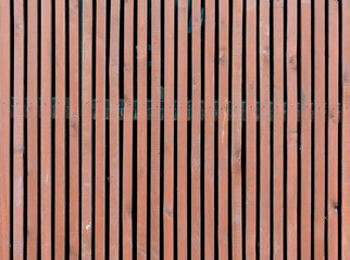 Wood slats, timber battens wall pattern surface texture.