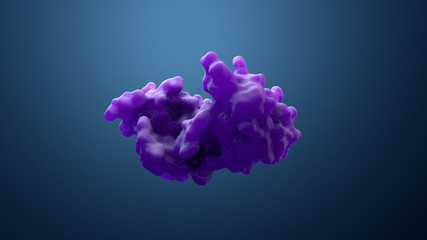 3d illustration protein or enzyme