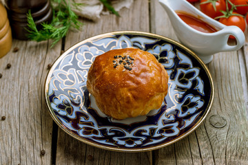 Samsa national uzbek food