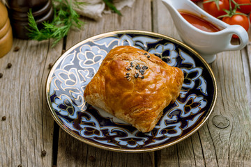 Samsa national uzbek food