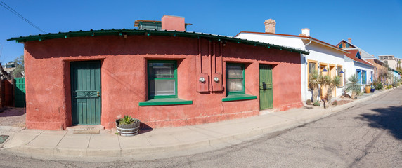 Tucson, Arizona vintage adobe neighborhood.