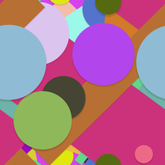 Flat material design - Creative vector trend seamless