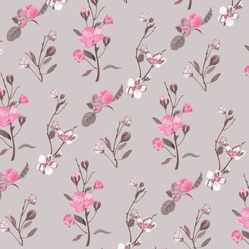 Floral background for textiles.