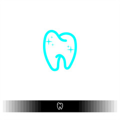 vector tooth icon simply change