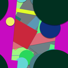 Flat material design - Creative vector trend seamless