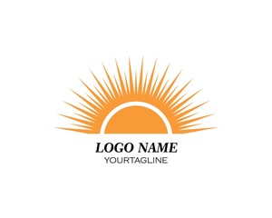 sun ilustration logo vector icon