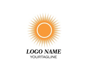 sun ilustration logo vector icon