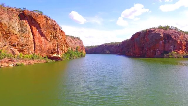 Xingo Canyon by drone - Piranhas, Brazil.