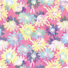 Fototapeta na wymiar Floral background for textiles.