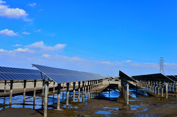 Solar panels green energy