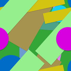 Flat material design - Creative vector trend seamless