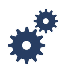 gears machine isolated icon