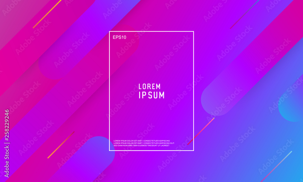 Aufkleber abstract minimal geometric background. modern vector design illustration. trendy gradient shapes com