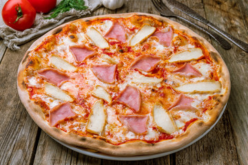 Italian meat pizza