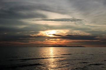 Obraz premium sunset over the sea