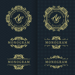 Luxury design set for wedding and decoration