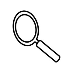 magnifying glass isolated icon