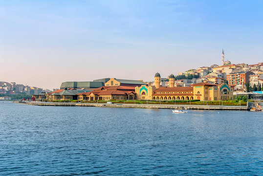 Istanbul, Turkey, 17 May 2015: Congress Center, Golden Horn, Halic, Eyup, Pierloti