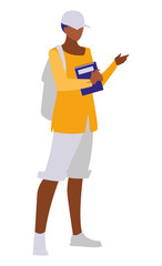 young black boy student modeling