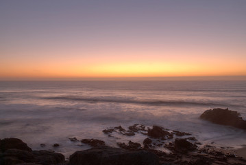 Beach of castro São paio at Labruge, Portugal