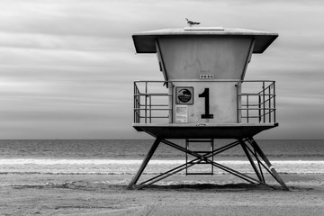 California Lifegaurd Shack at Oceanside - Powered by Adobe