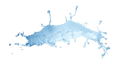 water splash isolated on white background,beautiful splashes a clean water