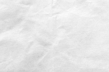 White crumpled paper texture background. Close-up.