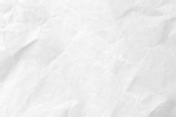 White crumpled paper texture background. Close-up.